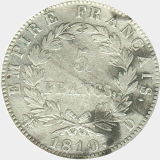 1810-D  Five Francs reverse