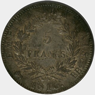 1810-BB  Five Francs reverse
