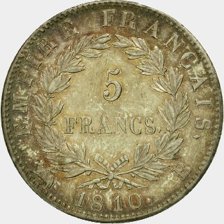 1810-B  Five Francs reverse