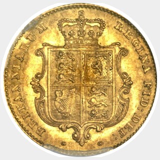 1841  Half Sovereign reverse