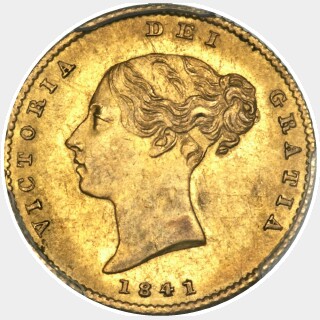 1841  Half Sovereign obverse