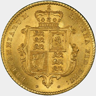 1843  Half Sovereign reverse