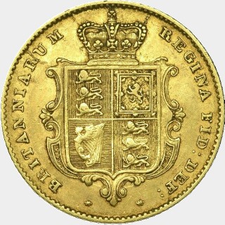 1845  Half Sovereign reverse