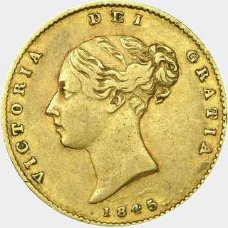 1845  Half Sovereign obverse