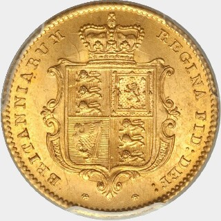 1851  Half Sovereign reverse