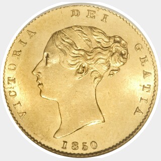1850  Half Sovereign obverse