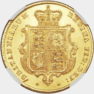 1855  Half Sovereign reverse
