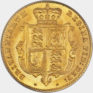 1862  Half Sovereign reverse