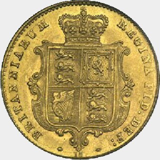 1864  Half Sovereign reverse
