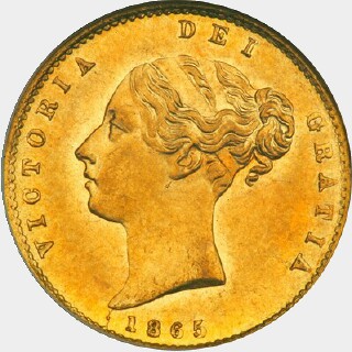 1865  Half Sovereign obverse