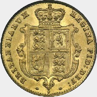 1866  Half Sovereign reverse