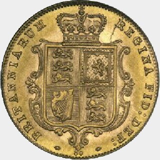 1872  Half Sovereign reverse