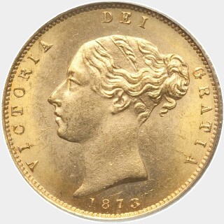 1873  Half Sovereign obverse