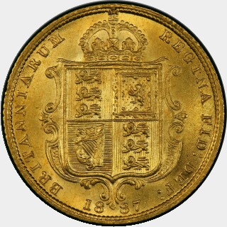 1887 Narrow JEB Half Sovereign reverse