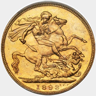 1893  Full Sovereign reverse
