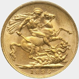 1894  Full Sovereign reverse