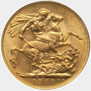 1900  Full Sovereign reverse