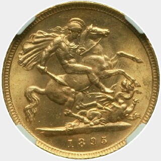 1895  Half Sovereign reverse