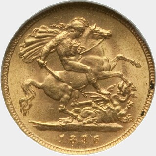 1896  Half Sovereign reverse