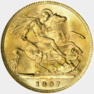 1897  Half Sovereign reverse