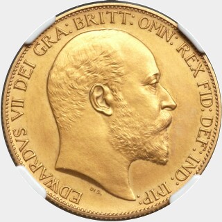 1902 Proof Two Pounds obverse