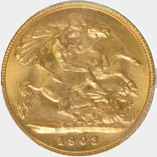 1903  Full Sovereign reverse