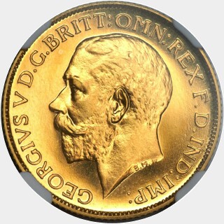 1911 Proof Full Sovereign obverse