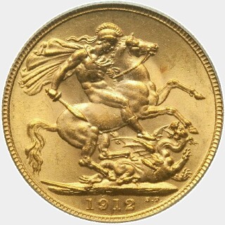 1912  Full Sovereign reverse