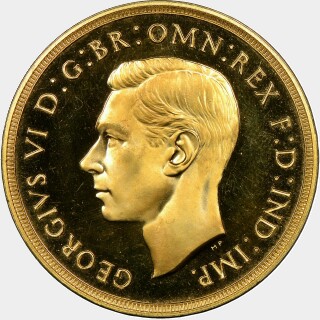 1937 Proof Two Pound obverse