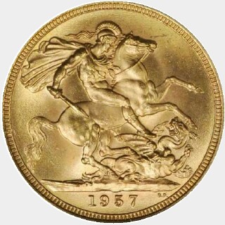 1957  Full Sovereign reverse