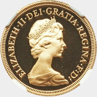 1980 Proof Full Sovereign obverse