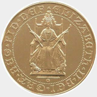 1989 Gold Five Pound obverse