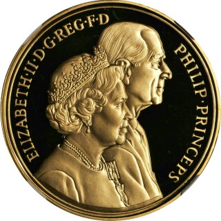 1997 Gold Proof Five Pound obverse