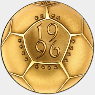 1996 Gold Proof Two Pound reverse