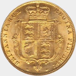 1884  Half Sovereign reverse
