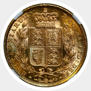 1882-S  Full Sovereign reverse