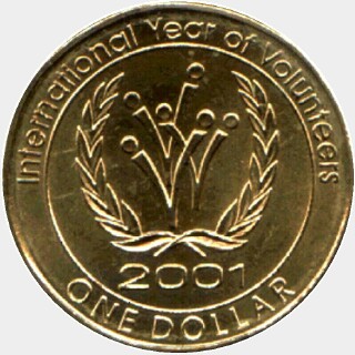 2001  One Dollar reverse