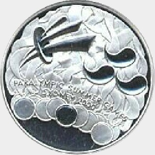 2000 Silver Proof One Dollar reverse