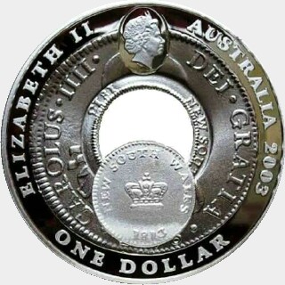 2003 Proof One Dollar obverse