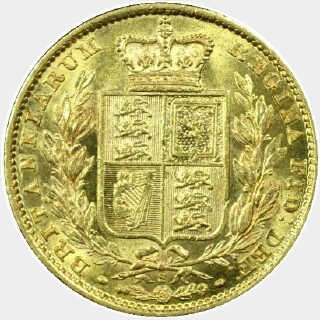 1880-S  Full Sovereign reverse