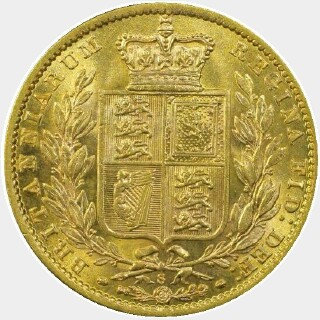 1871-S  Full Sovereign reverse